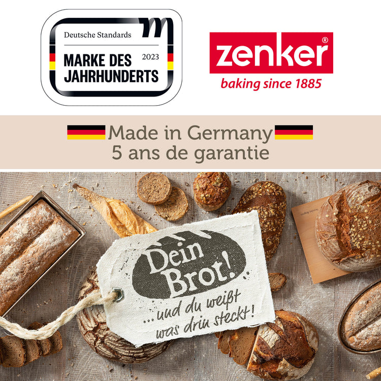 Lot de 2 moules à gâteaux 38,5/24,6/3 cm en acier Zenker Mojave Gold