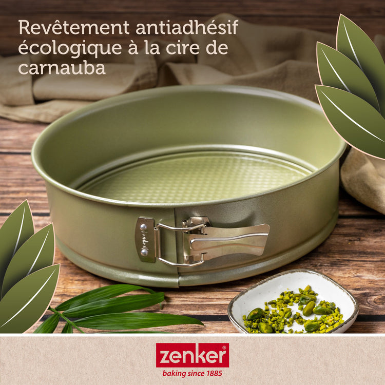 Lot de 2 moules à gâteaux 26/26 cm en acier Zenker Green Vision