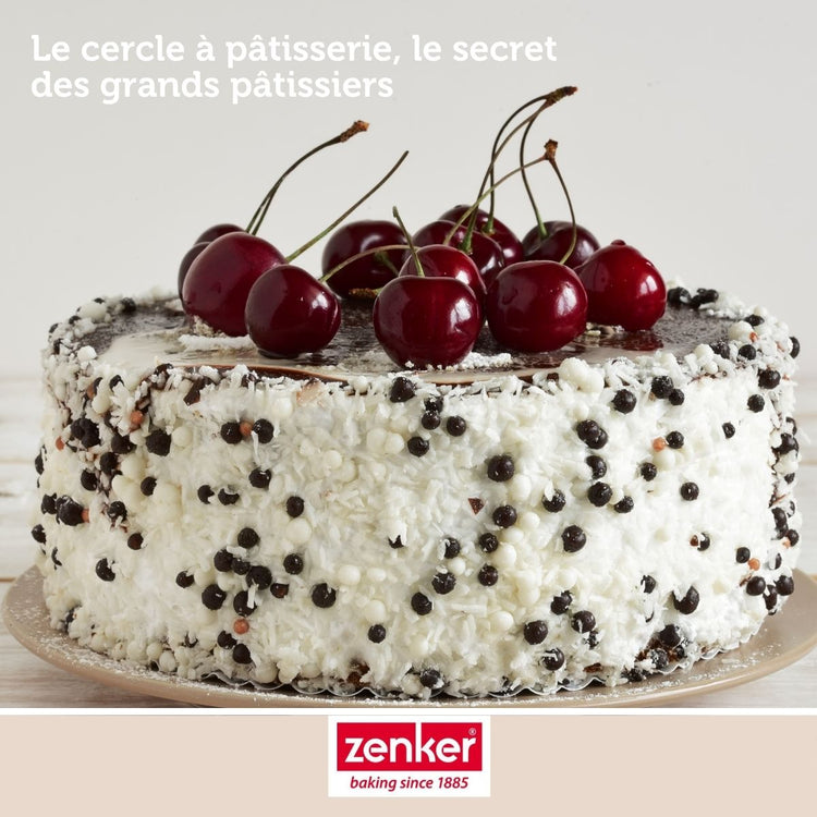 Lot de 2 cercles à pâtisserie 15/30 cm en inox Zenker Smart Pastry