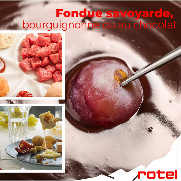 Service à fondue au fromage 6 personnes Rotel Swiss Tradition