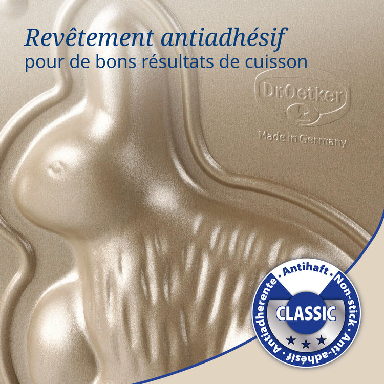 Moule à gâteaux 3D en forme de lapin de Pâques 600 ml Dr.Oetker