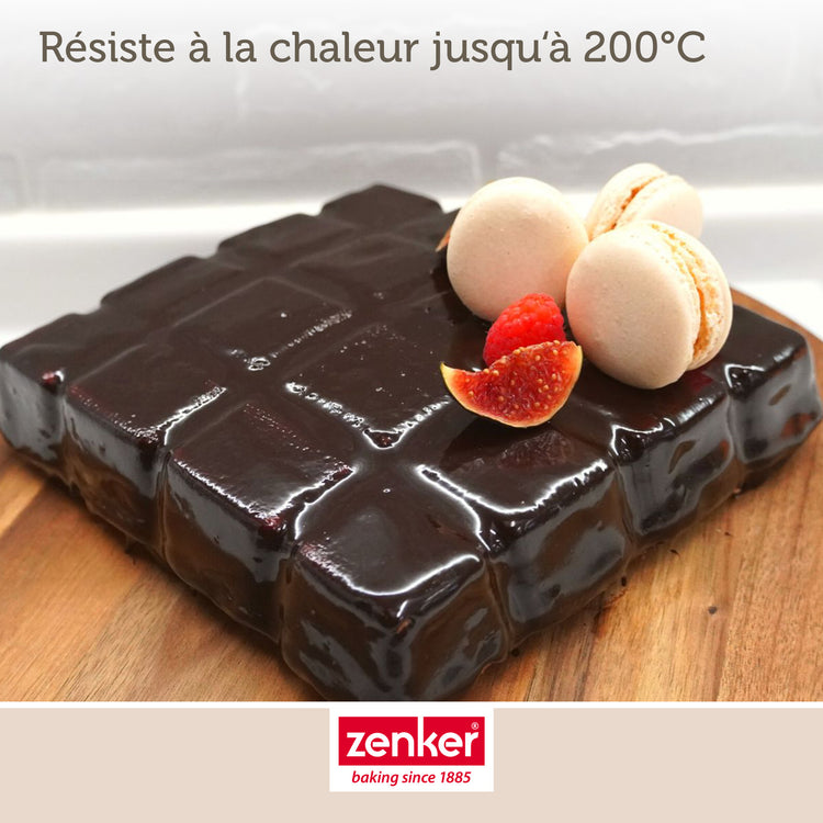 Moule à gâteaux en forme de tablette de chocolat Zenker Silicone fibre de verre