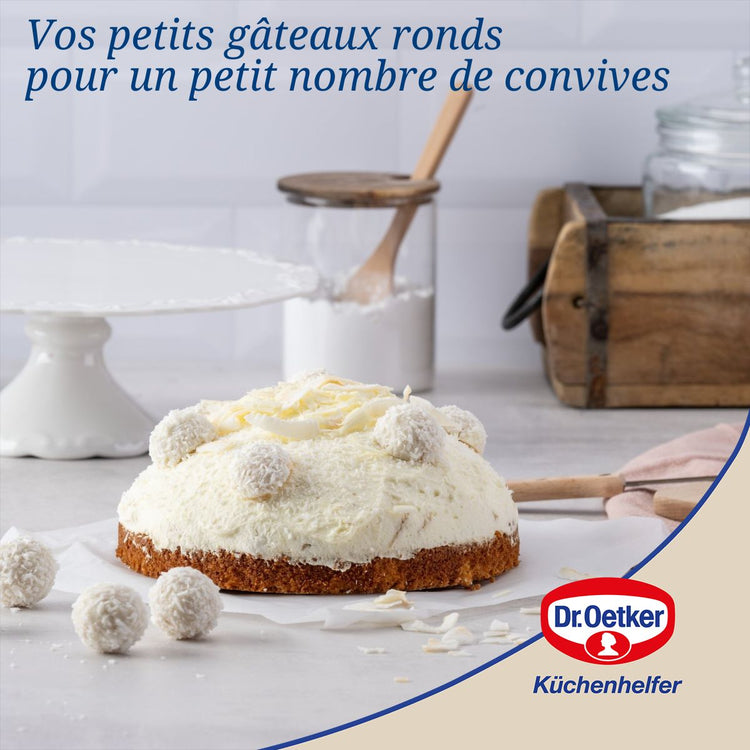 Lot de 2 moules à gâteaux 18/18 cm en acier Dr oetker Tradition