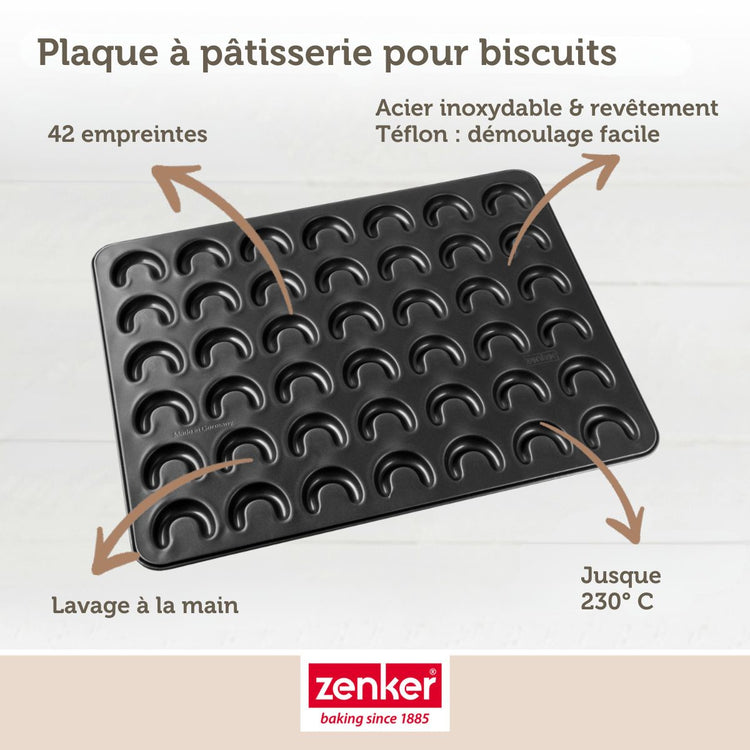 Lot de 2 plaques pâtisserie 42/32 cm en acier Spécial créative Spécial créative Zenker Spécial créative