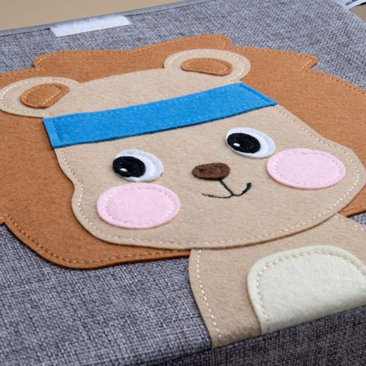 Boîte de rangement "lion" avec couvercle, compatible avec l'étagère IKEA KALLAX Lifeney