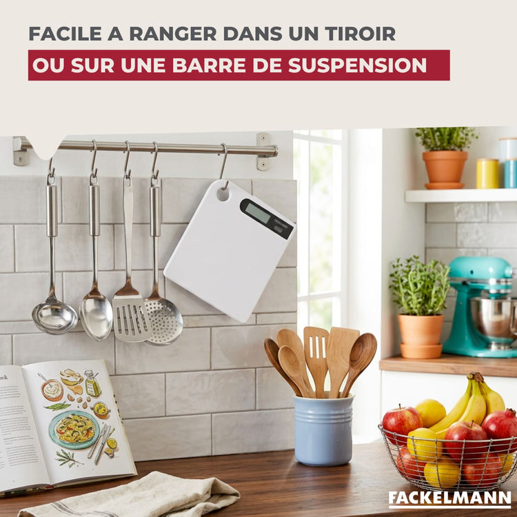 Balance de Cuisine Électronique Grise 5 kg Fackelmann