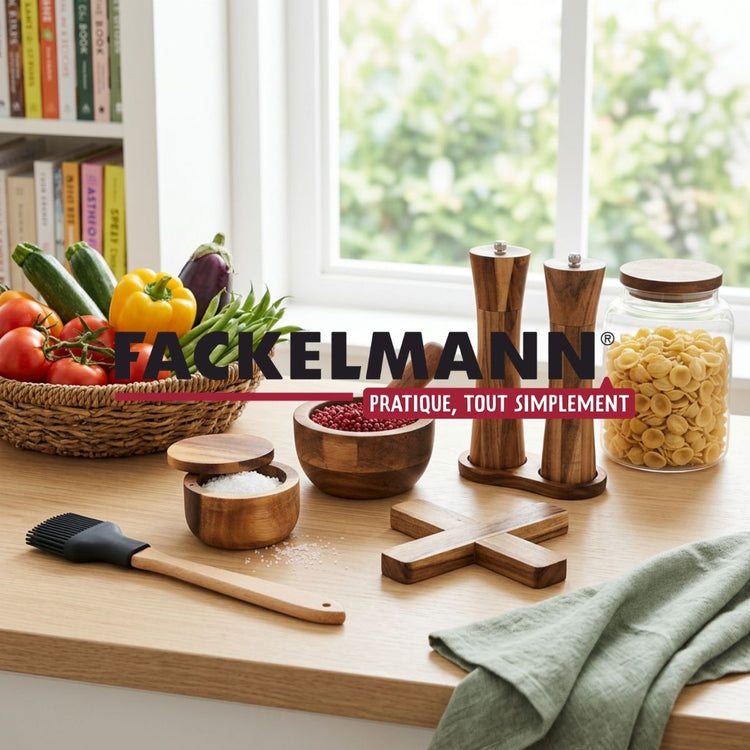 Mortier avec pilon 9 cm en Bois d'Acacia Fackelmann