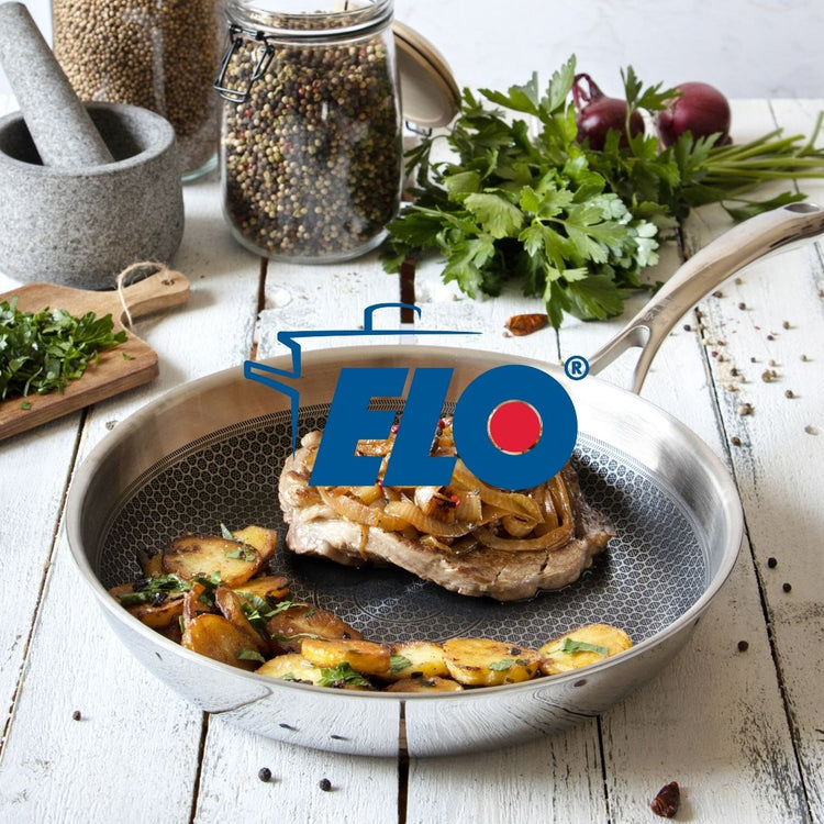 Poêle 24 cm en inox 18/10 Elo Relief Evolution