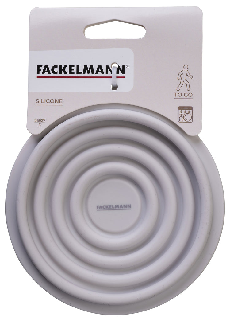 Boite à Snacks Pliable en Silicone Blanc Fackelmann Storage