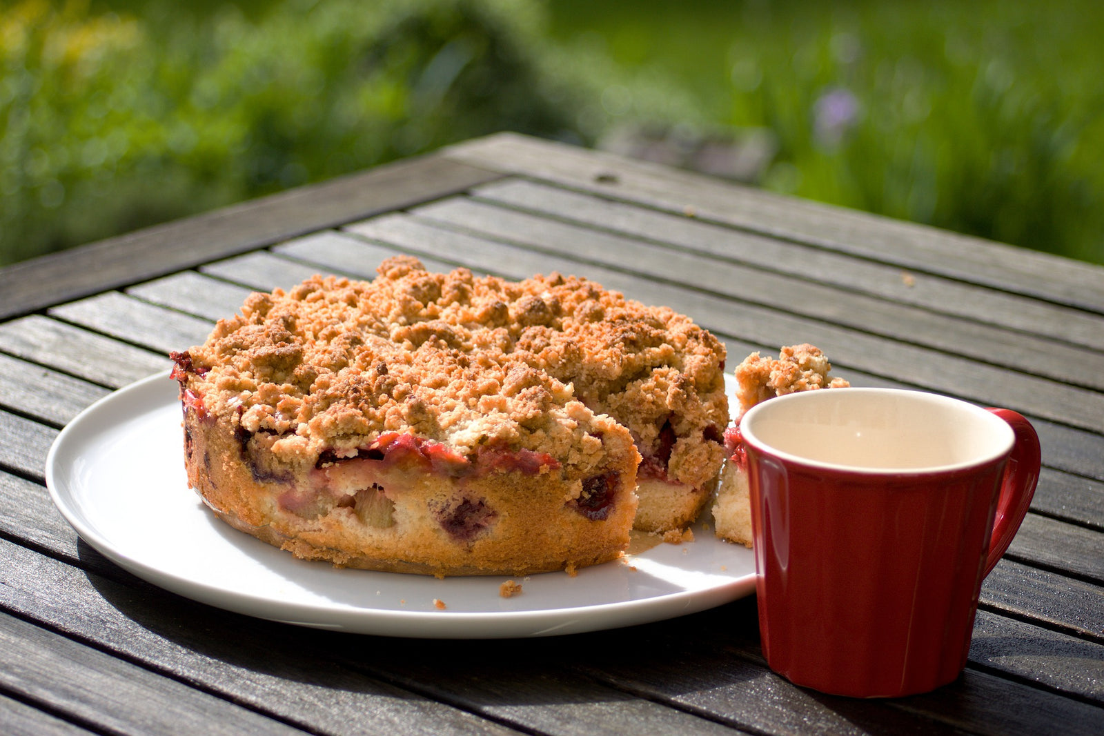 La recette du gâteau à la rhubarbe