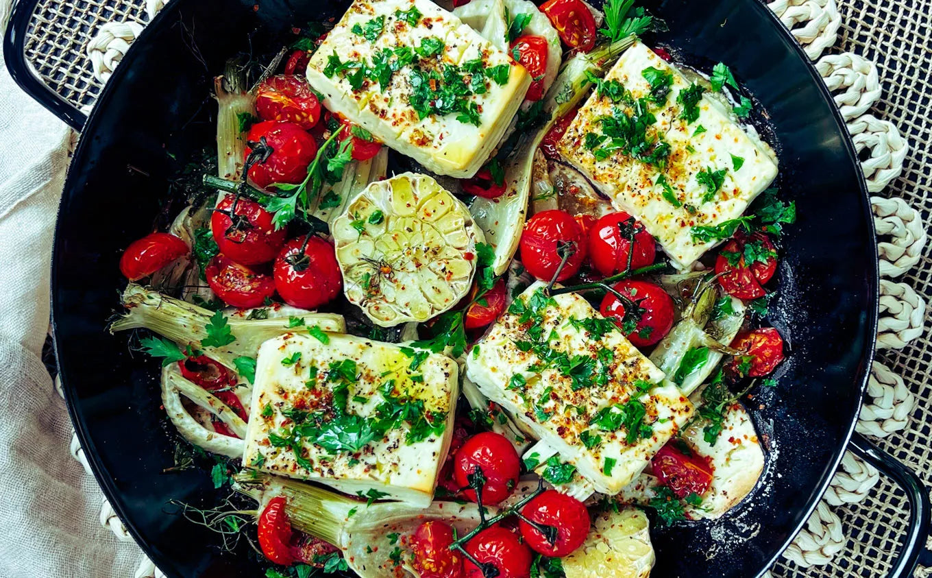 La recette de la salade de fromage de brebis aux légumes