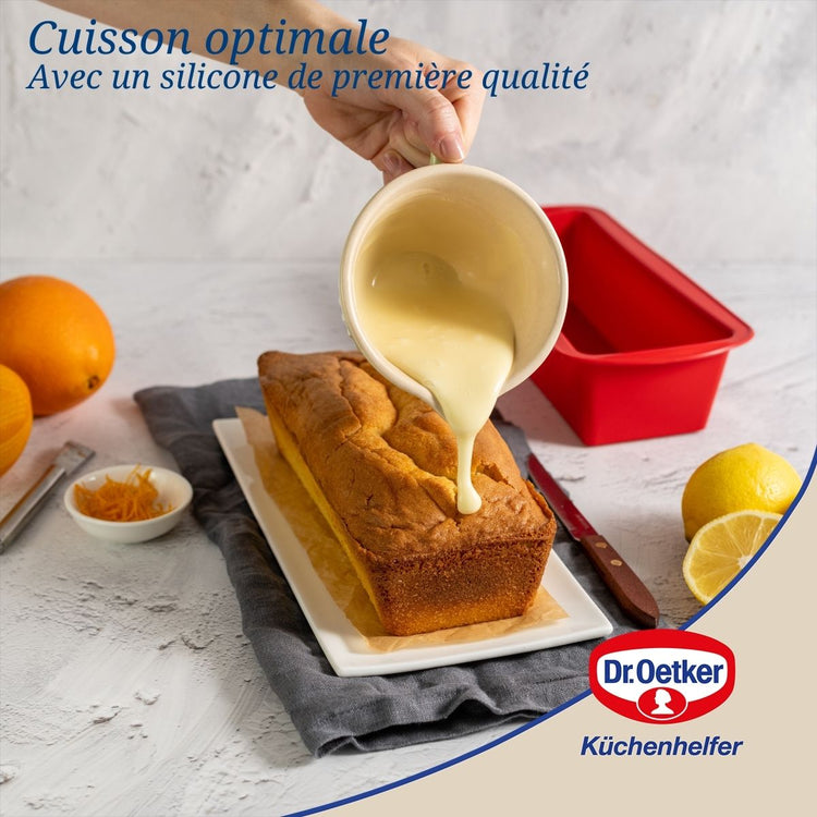 Lot de 2 moules à gâteaux 24/24 cm en silicone Dr Oetker Flexxibel Love