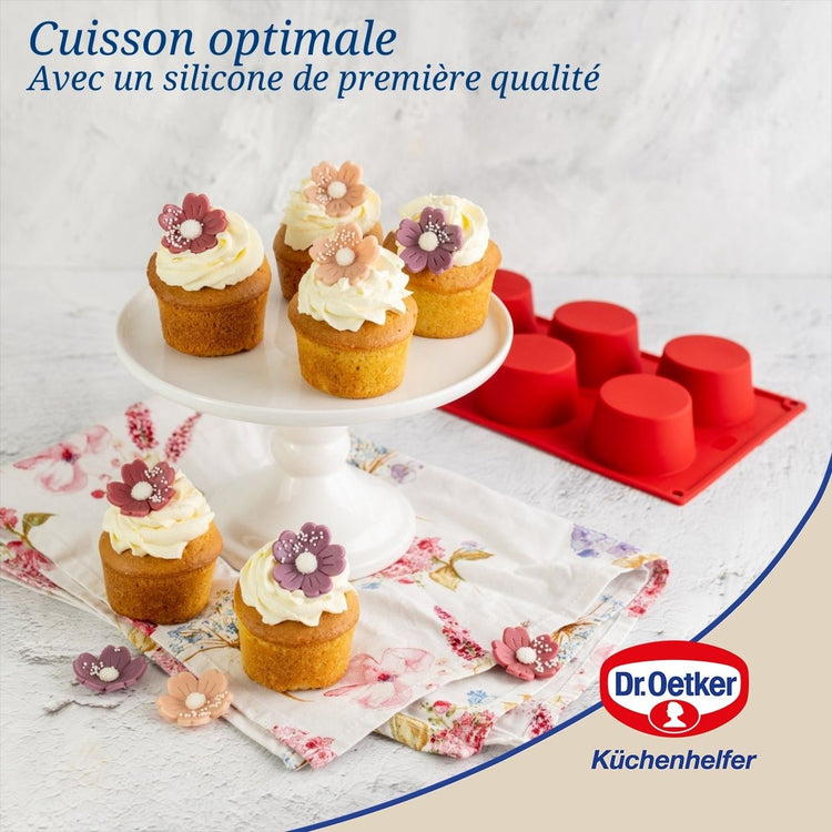 Lot de 2 moules à gâteaux 30/30 cm en silicone Dr Oetker Flexxibel Love