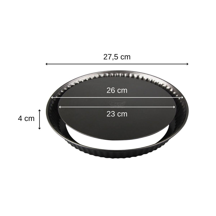 Lot de 2 moules à gâteaux 27,5/27,5 cm en acier Dr oetker Tradition