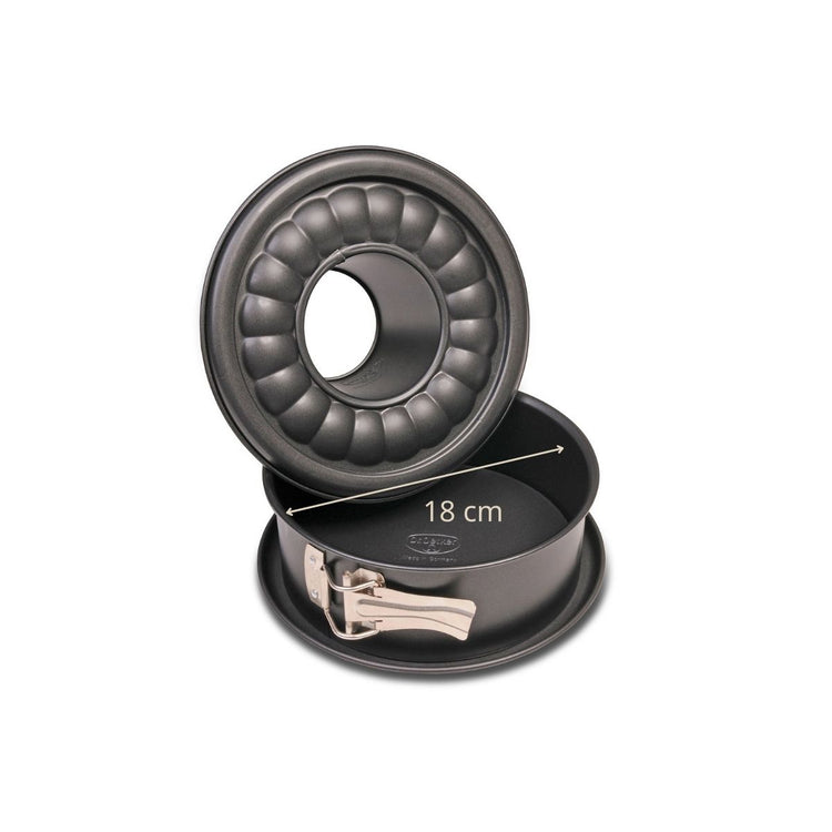 Lot de 2 moules à manqué 18/6 cm en acier Dr oetker Tradition