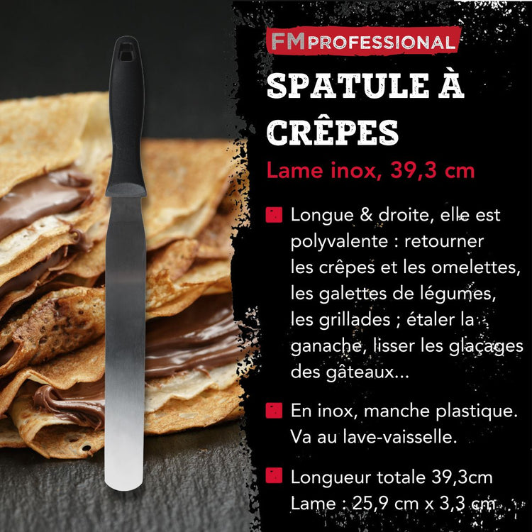 Ensemble de 2 Spatules à crêpes inox 25,9 cm FM Professional Pâtisserie
