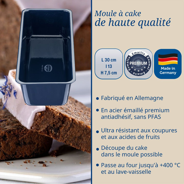 Lot de 2 moules à gâteaux 30/30 cm en acier émaillé Dr Oetker Back-Liebe