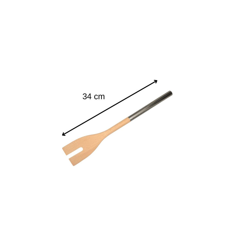 Set de 2 ustensiles de cuisine couverts à salade bois Fackelmann Boisselerie