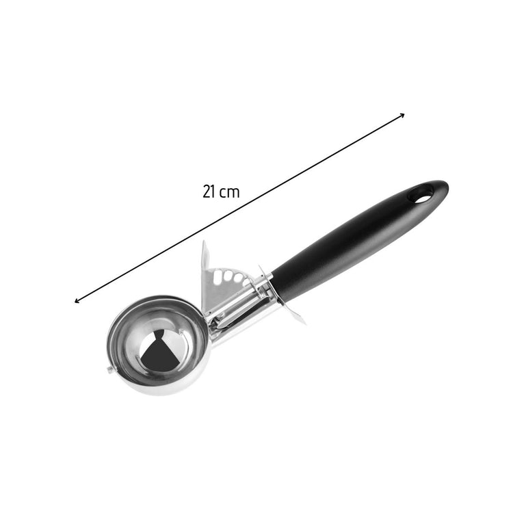 Set de 2 ustensiles de cuisine cuillère à glace professionnelle et cuillère à glace inox Fackelmann Basic