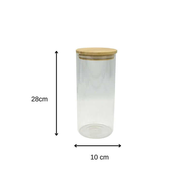 Lot de 2 boîtes de conservation verre 1L avec 2 ustensiles de cuisine Fackelmann Nature Divers