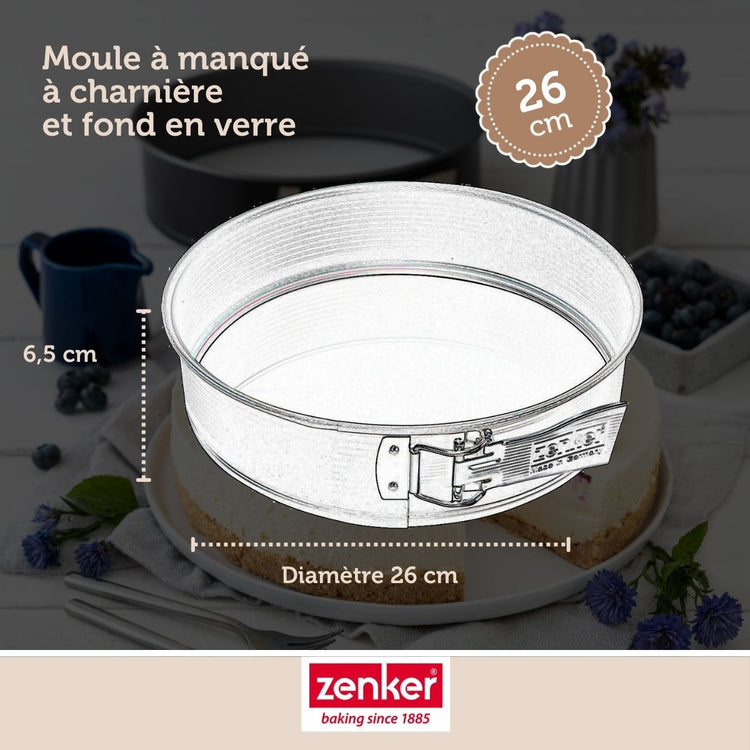 Lot de 2 moules à gâteaux 26/26 cm en acier Zenker Energy