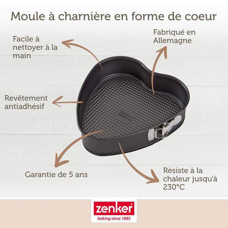 Lot de 2 moules à gâteaux 27/25 cm en acier Spécial créative Spécial créative Zenker  Spécial créative