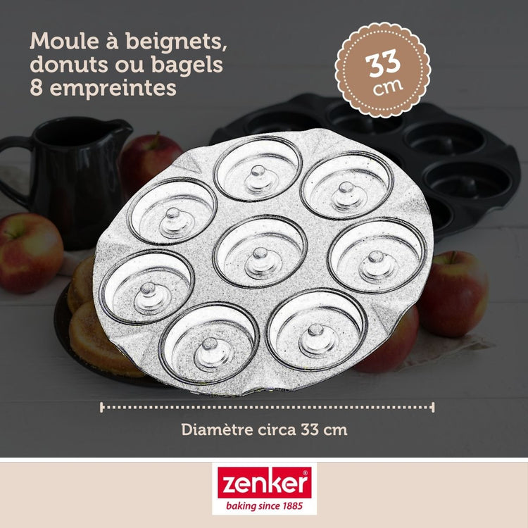 Lot de 2 moules à gâteaux 33/33 cm en acier Black metallic Black mettallic Zenker  Black mettallic
