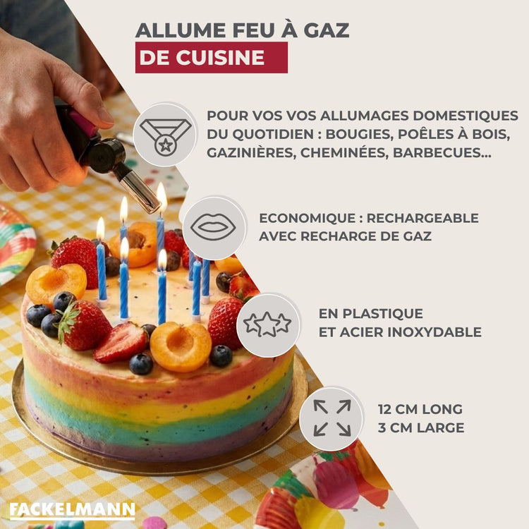 Petit allume gaz flexible Fackelmann Tecno