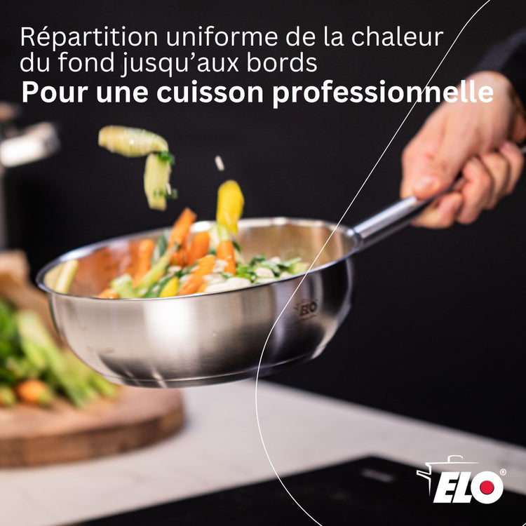 Sauteuse 20 cm en acier inoxydable 18/8 Elo Profi Cuisine