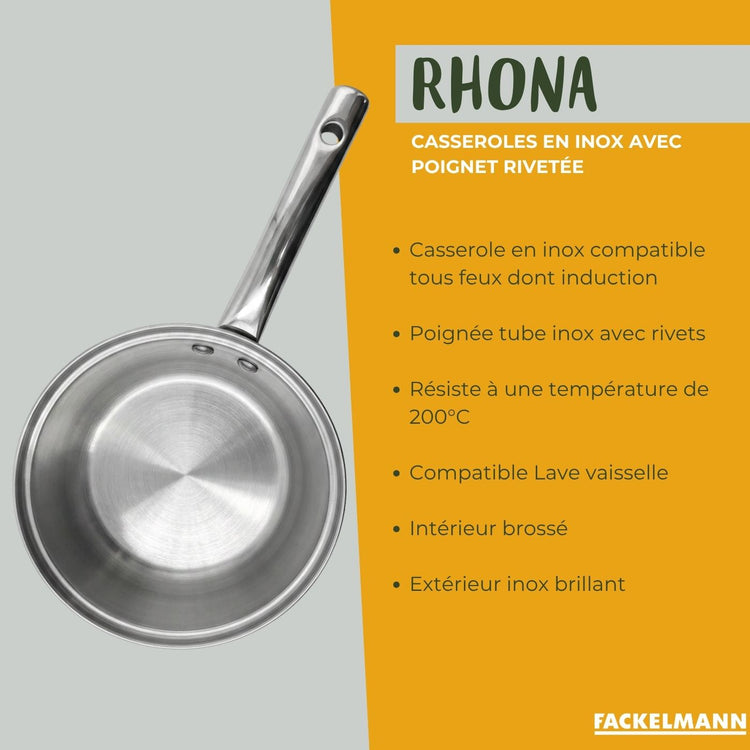 Casserole en inox 22 cm Fackelmann Rhona