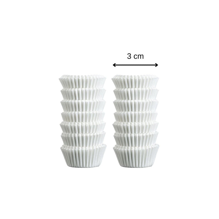 Lot de 240 moules à muffins en papier blanc Zenker