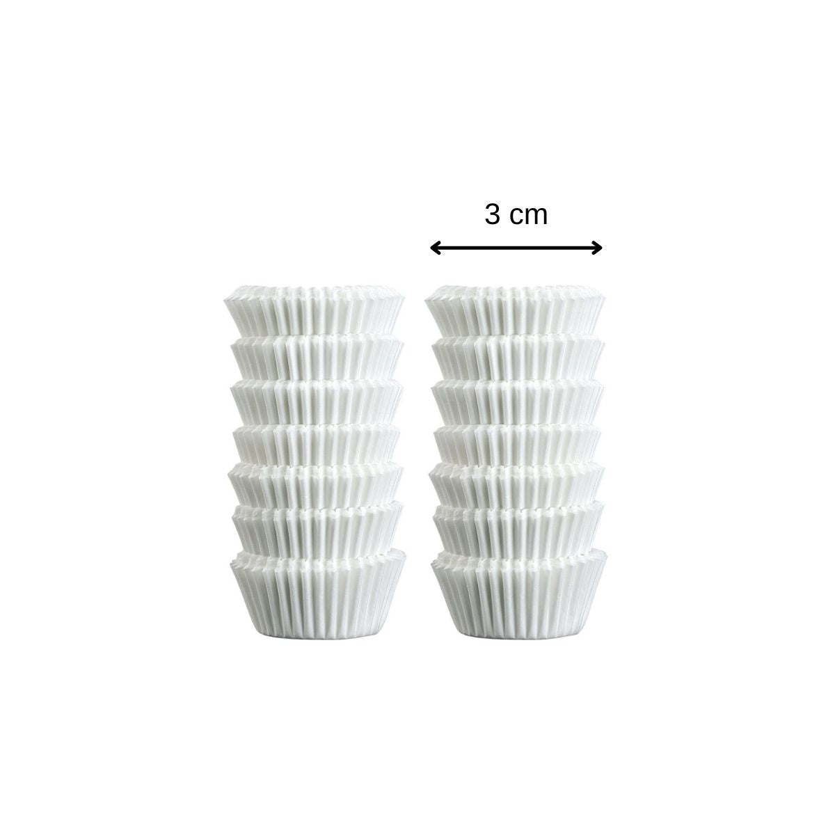 Lot de 240 moules à muffins en papier blanc Zenker