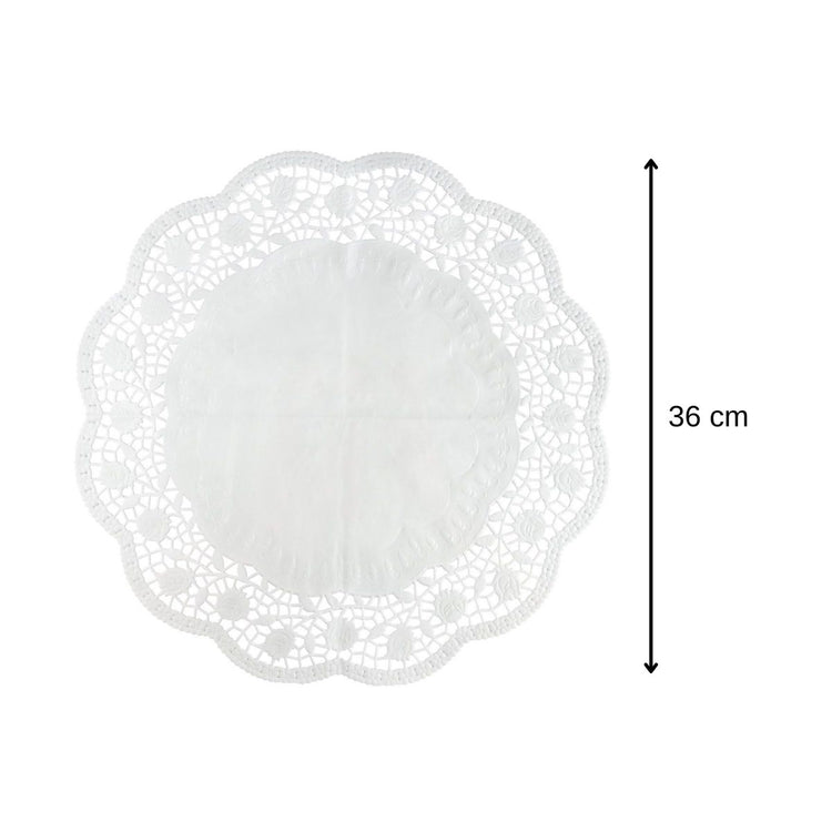 Lot de 15 napperons papier ronds pour tartes et gâteaux Zenker