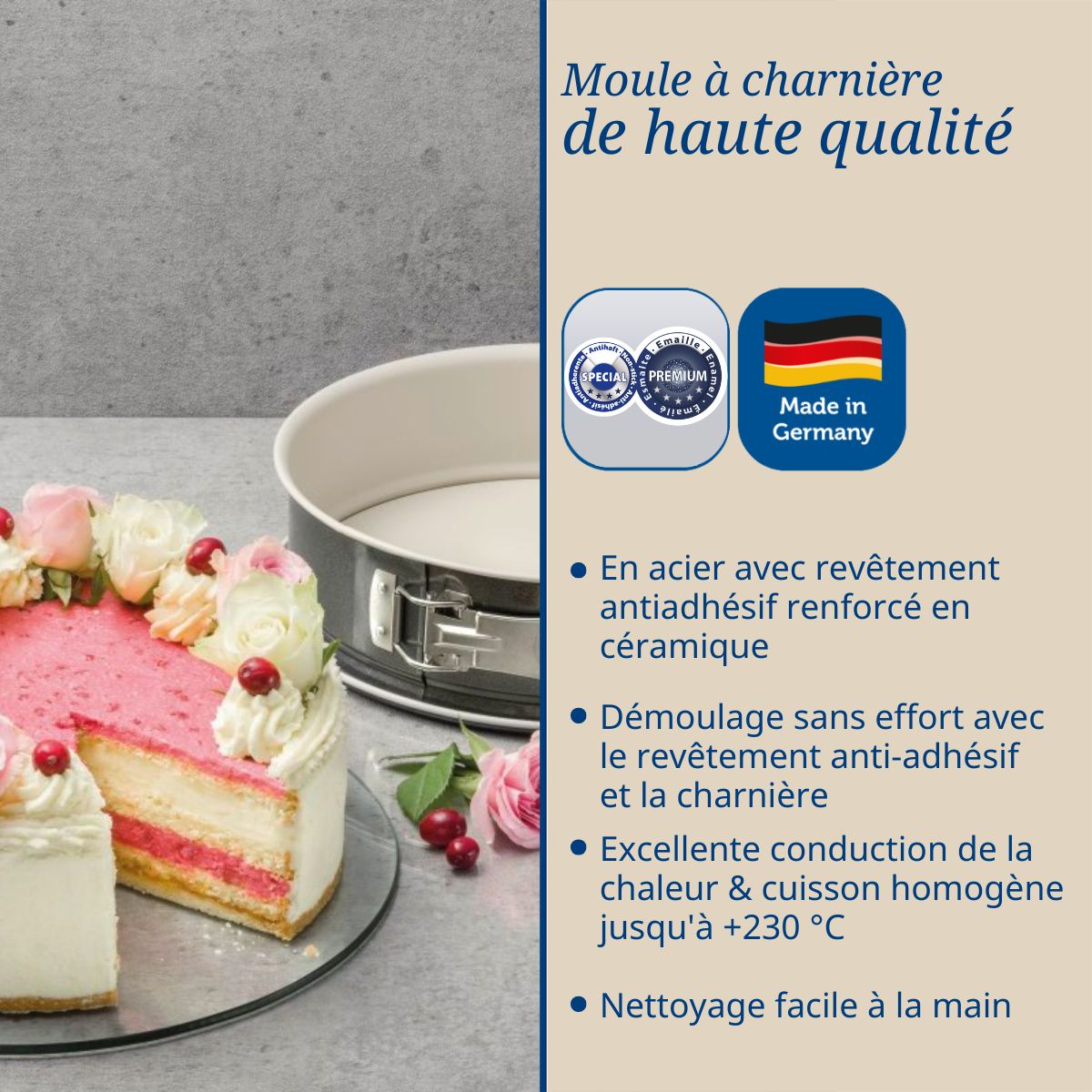 Moule à manqué 28 cm Dr.Oetker Back Trend