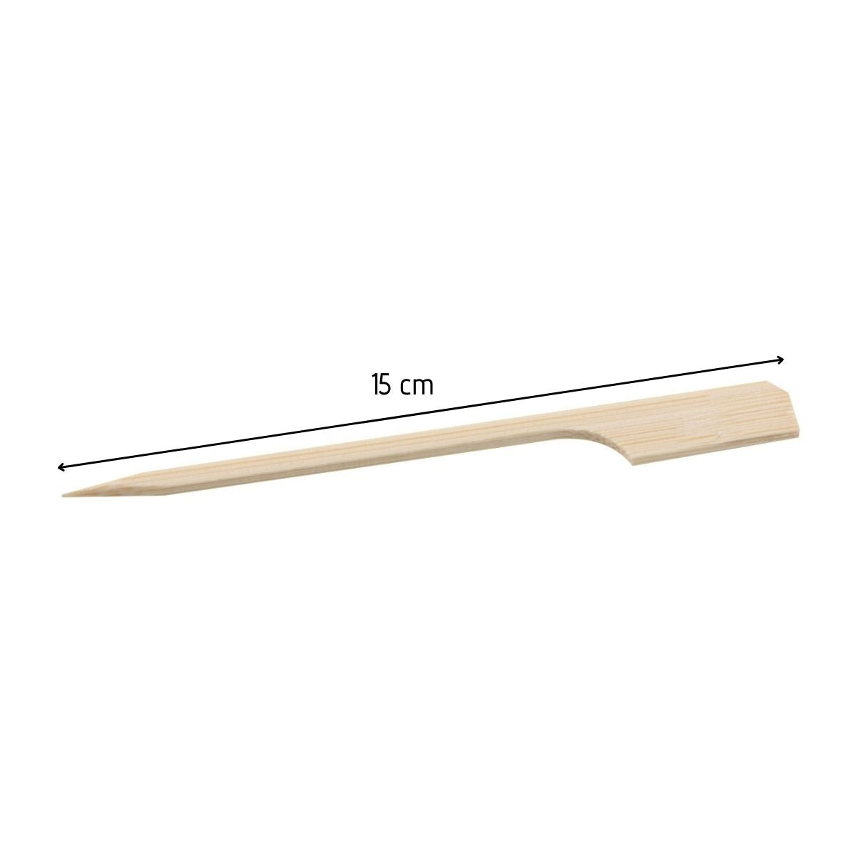Lot de 50 piques à brochettes 15 cm en bambou FSC Fackelmann Basic