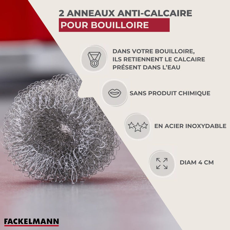 Anneaux anti-calcaire pour bouilloire Fackelmann