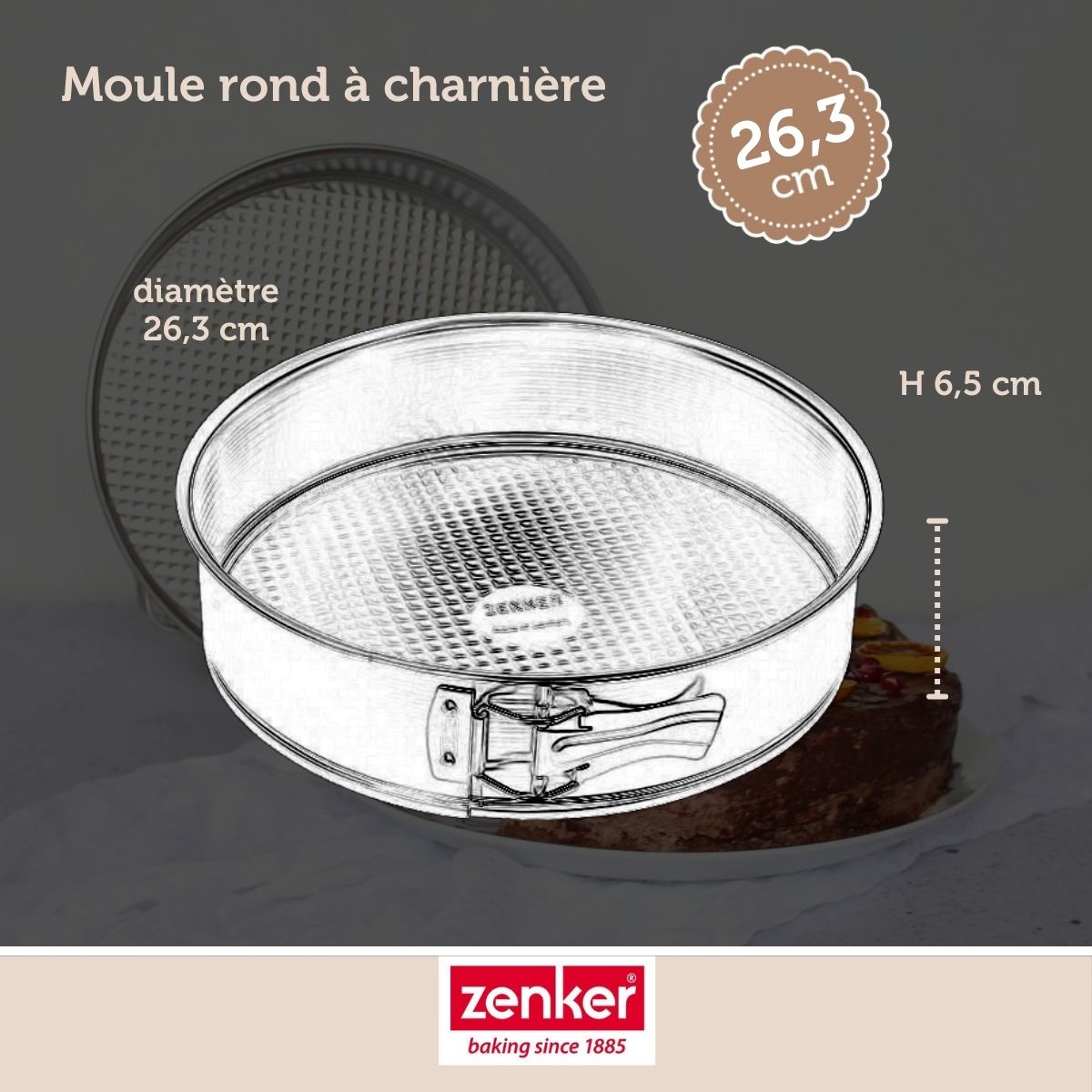 Moule à manqué à charnière 26,3 cm Zenker Silver