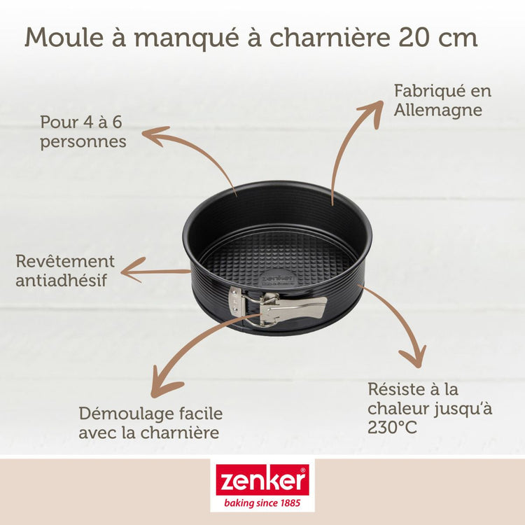 Set de 4 ustensiles de pâtisserie moule à gâteaux 2 bols et spatule pâtisserie Black mettallic Black mettallic Zenker  Black mettallic