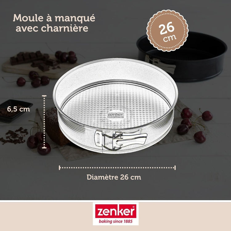 Set de 4 ustensiles de pâtisserie moule à gâteaux 2 bols et spatule Black metallic Black mettallic Zenker  Black mettallic