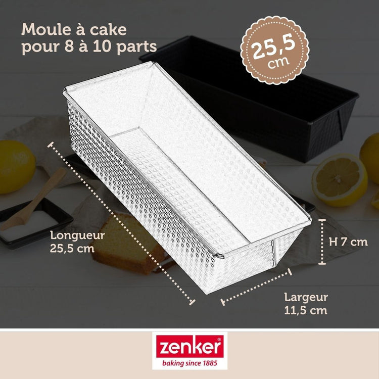 Set de 4 ustensiles de pâtisserie moule à gâteaux bol et spatule pâtisserie Black mettallic Black mettallic Zenker  Black mettallic