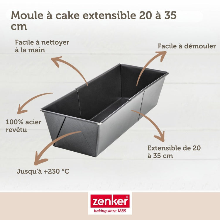 Set de 4 ustensiles de pâtisserie moule à gâteaux bol et spatule Black metallic Black mettallic Zenker  Black mettallic