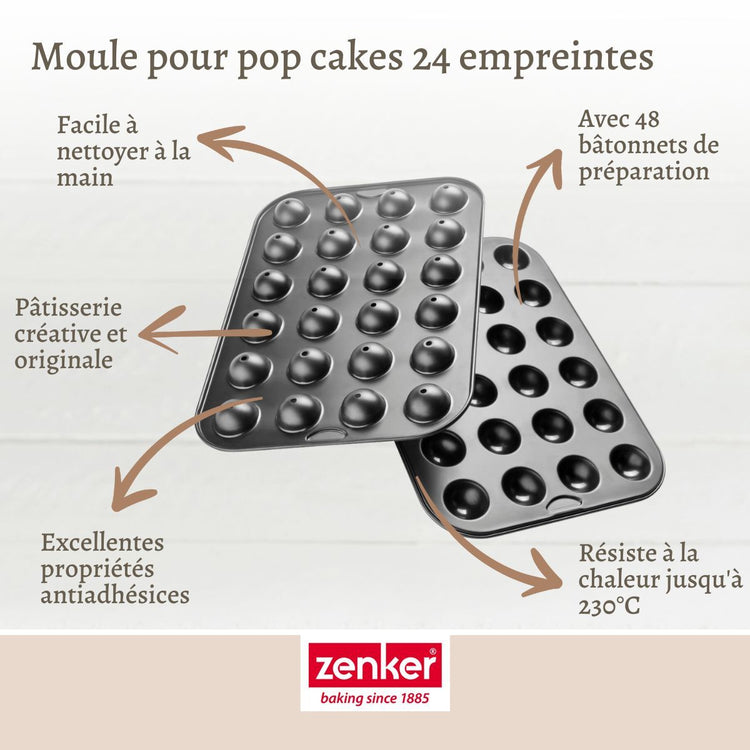 Set de 4 ustensiles de pâtisserie moule à gâteaux 2 bols et spatule Spécial créative Spécial créative Zenker  Spécial créative
