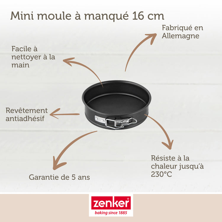 Set de 4 ustensiles de pâtisserie moule à gâteau 2 bols et spatule Spécial mini Spécial mini Zenker  Spécial mini