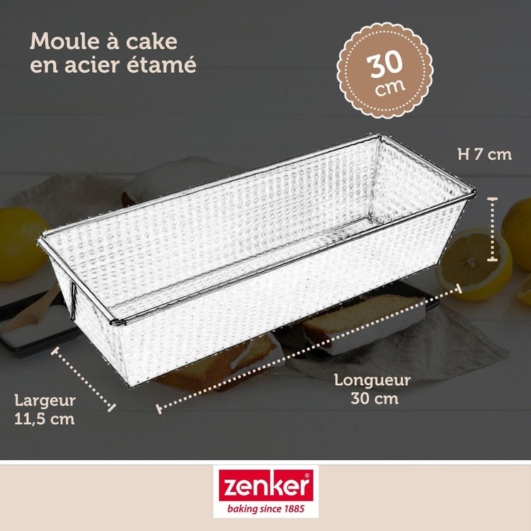 Set de 5 ustensiles de pâtisserie moule à gâteaux bols spatule et verre doseur Zenker Silver