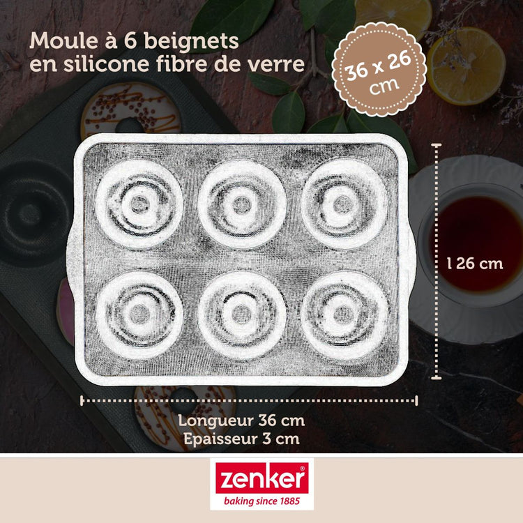 Set de 5 ustensiles de pâtisserie moule à gâteaux 2 bols spatule pâtisserie et verre doseur Silicone fibre de verre Silicone fibre de verre Zenker  Silicone fibre de verre