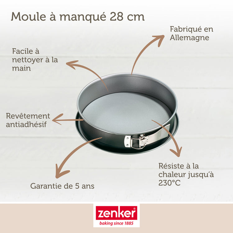 Set de 5 ustensiles de pâtisserie moule à gâteaux bol et spatule Zenker Energy