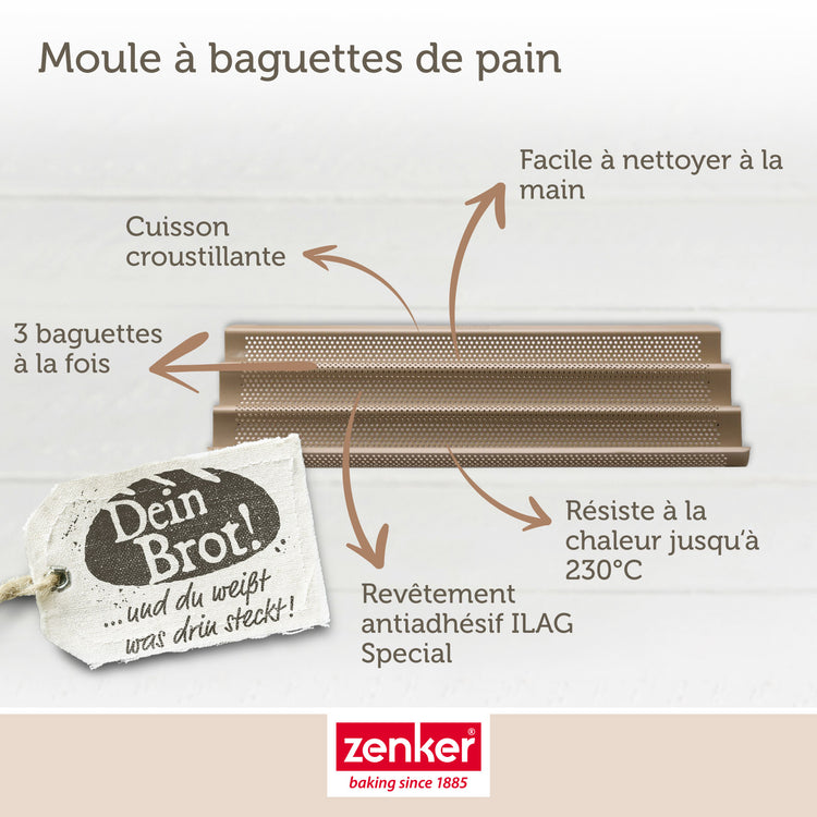 Set de 5 ustensiles de pâtisserie moule à gâteaux bol spatule pâtisserie et verre doseur Zenker Mojave Gold