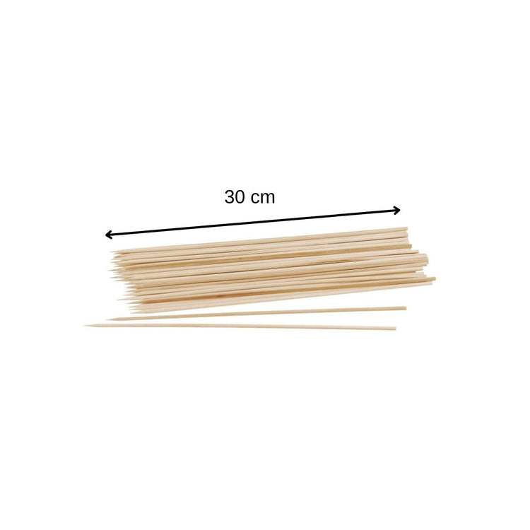 Lot de 140 pics à brochettes en bois de 30 cm Fackelmann Barbecue