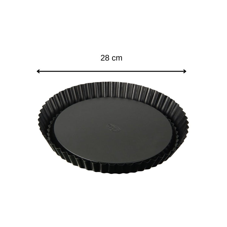 Duo Moule à tarte renversée 28 cm et Moule à manqué à charnière 26 cm Dr.Oetker Tradition