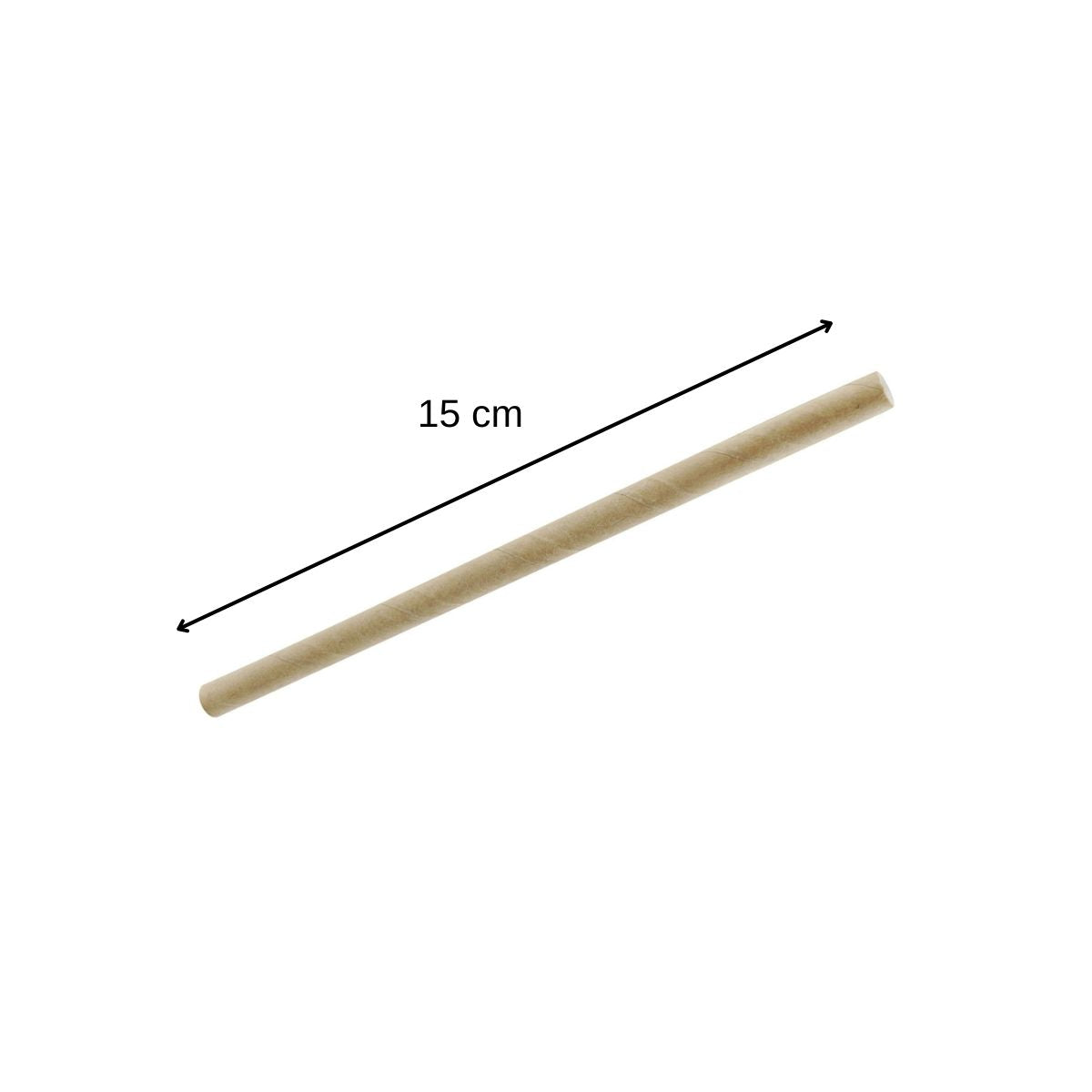 Lot de 2 boite de 50 pailles en papier rigide brun Fackelmann Eco Friendly